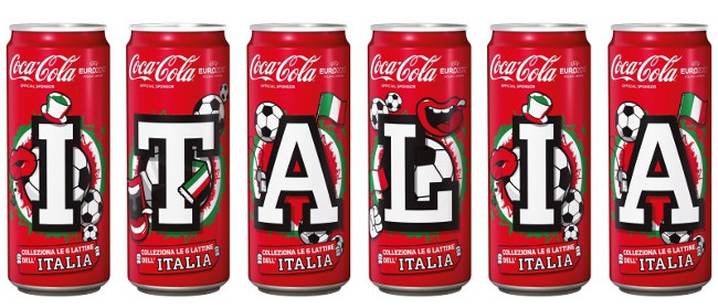 lattine coca cola 2012 italia edizione Euro 2012 Uefa